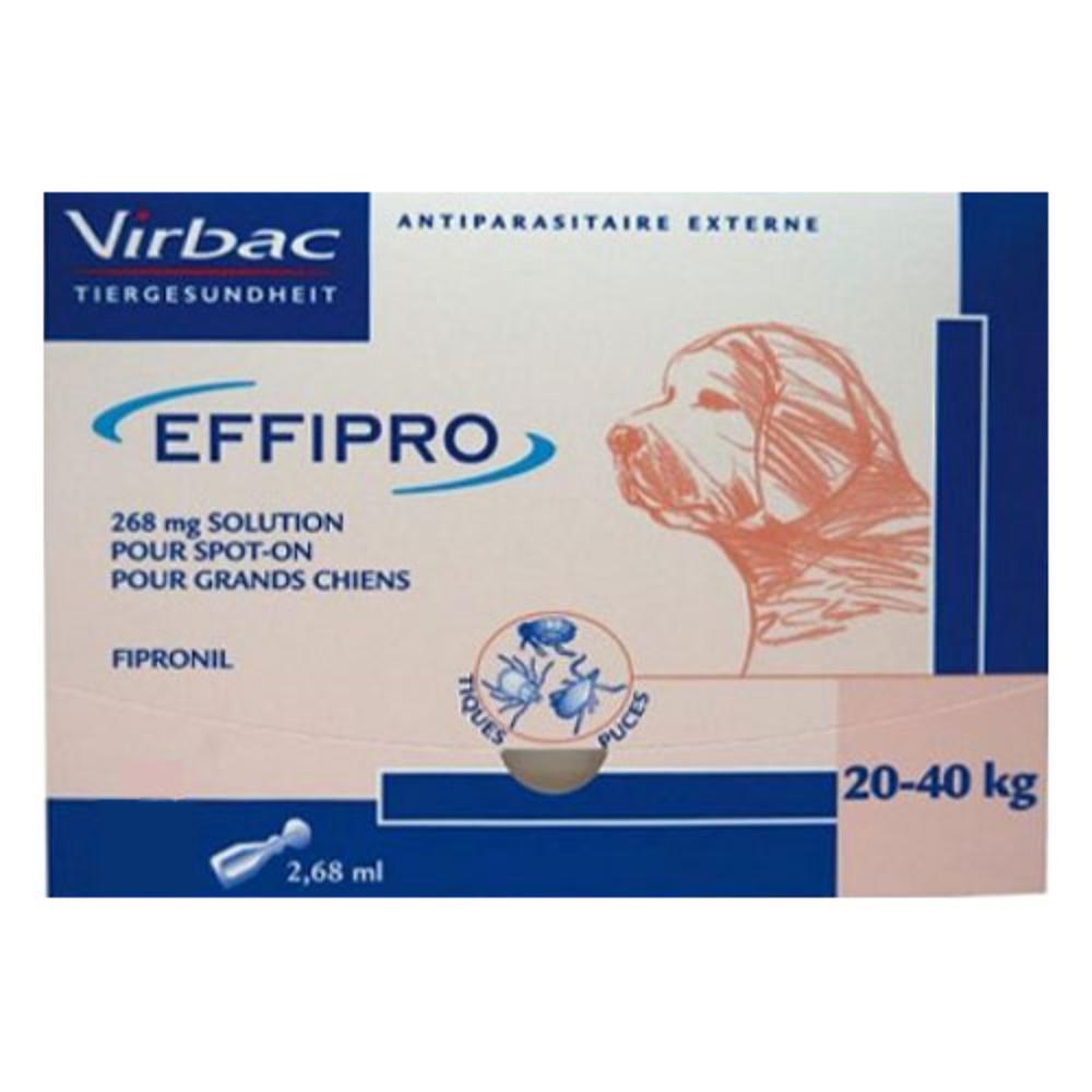 Effipro Spot On  for Large Dogs, 20 - 40 Kg (45-88lbs) Pink